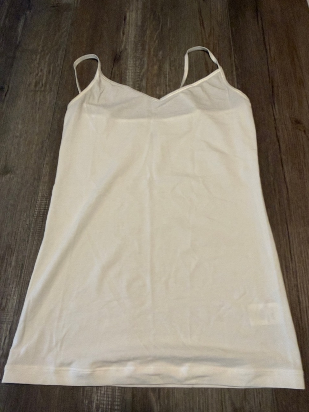 CAbi White Spaghetti Strap V-Neck Cami - Picture 4 of 4